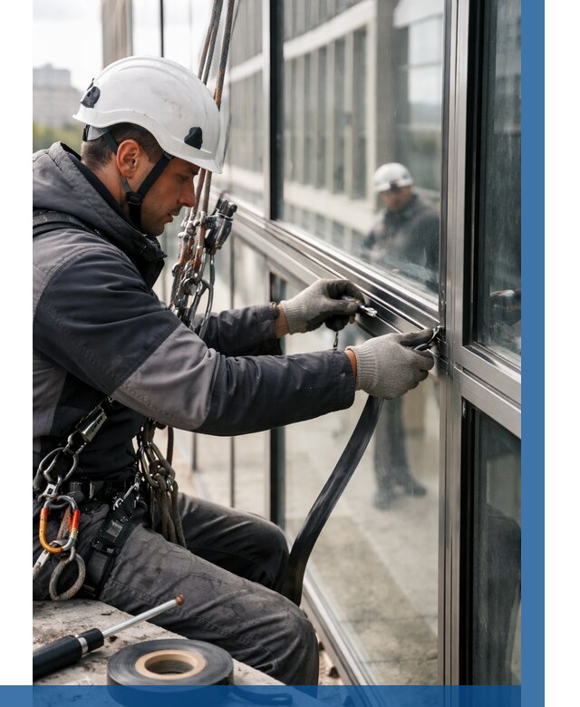 Ремонт витражных конструкций в Абакане от 3575 р. | ВЫСОТНИК-Бкн