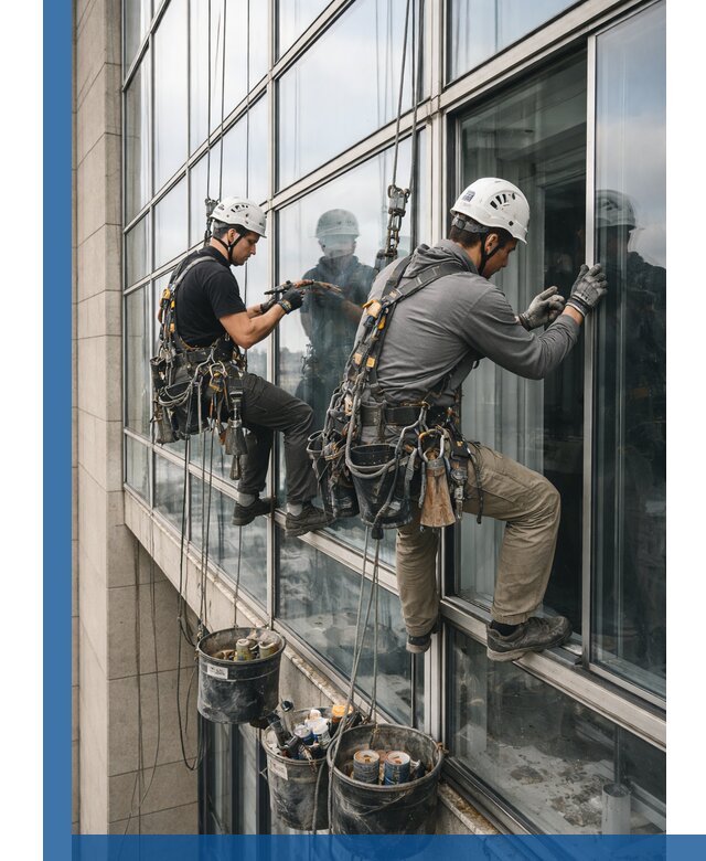 Ремонт витражных конструкций и фасадного остекления в Абакане