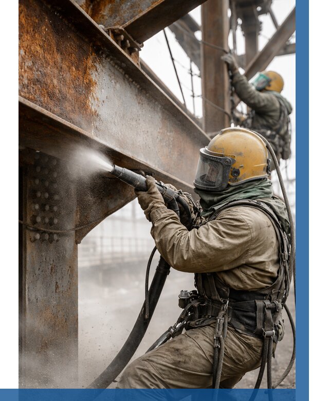 Пескоструйная очистка металлоконструкций в Абакане по 613 р.  ВЫСОТНИК-Бкн