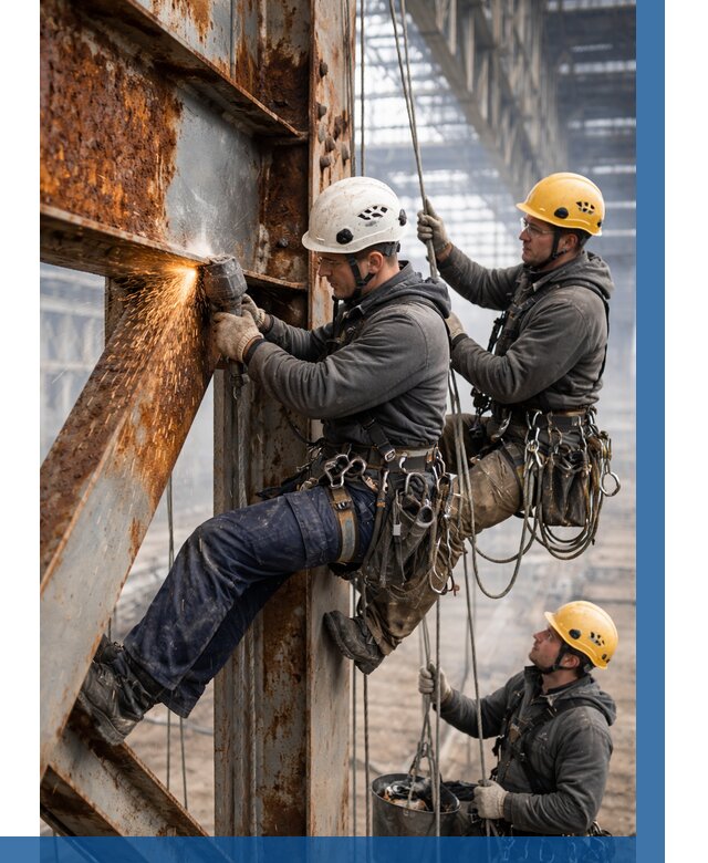 Зачистка металла от ржавчины в Абакане от 358 р. | ВЫСОТНИК-Бкн