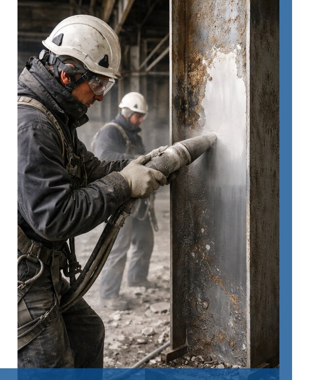 Удаление старой краски с металла в Абакане от 460 р. | ВЫСОТНИК-Бкн