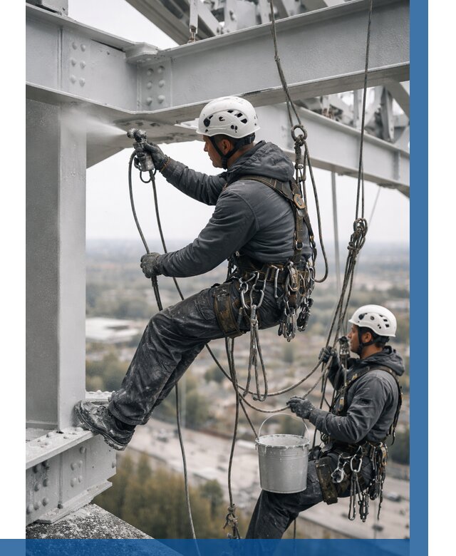 Покраска металлоконструкций на высоте в Абакане 358 р |ВЫСОТНИК-Бкн