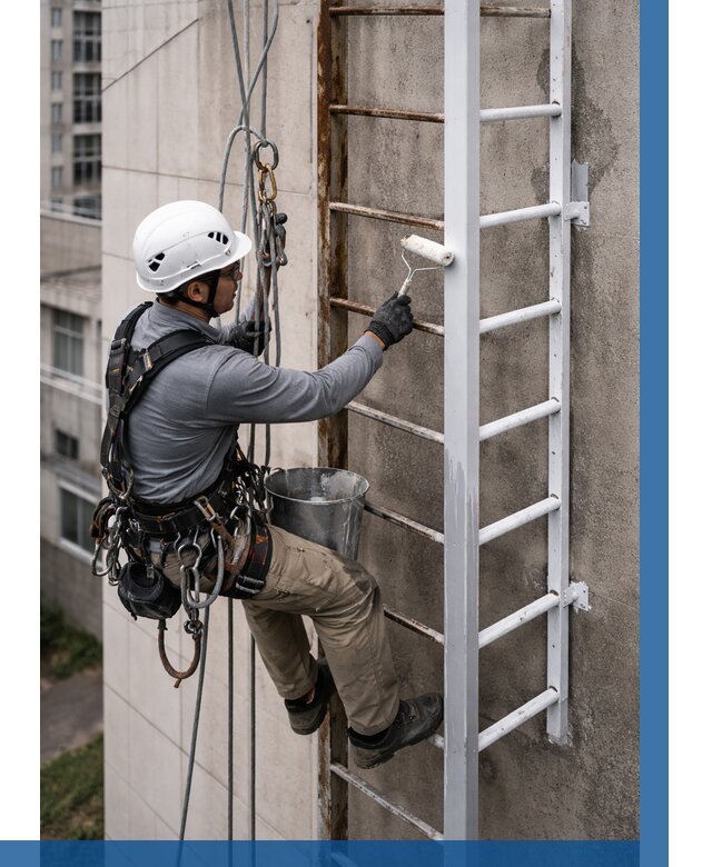 Покраска пожарных лестниц в Абакане от 4597 р. | ВЫСОТНИК-Бкн