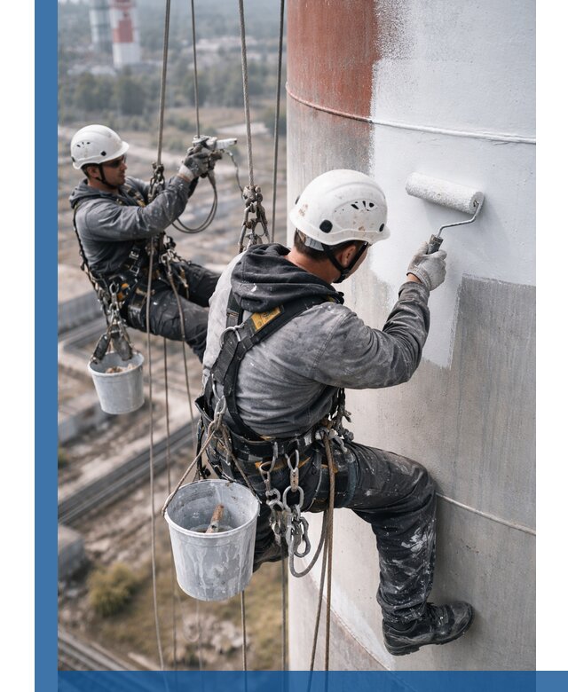 Покраска дымовых труб в Абакане: антикоррозийная защита и восстановление