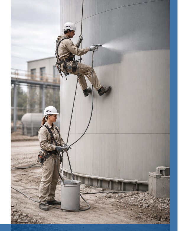 Покраска резервуаров в Абакане от 1226 р. | ВЫСОТНИК-Бкн — заказать