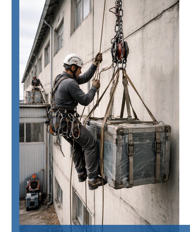 Подъем грузов на высоту в Абакане для промышленных объектов