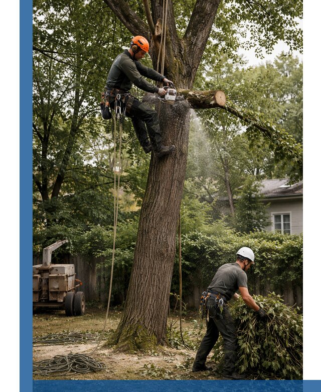 Кронирование деревьев в Абакане, безопасная высотная обрезка