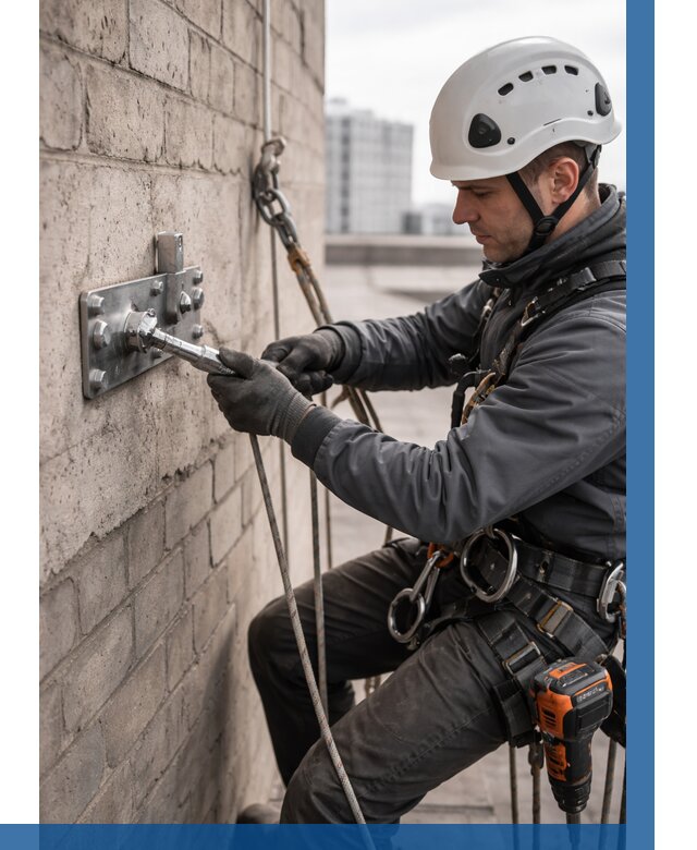 Установка анкерных точек в Абакане от 3575 р. | ВЫСОТНИК-Бкн